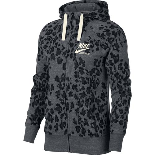  Nike GYM Vintage Leopard Kadın Siyah Ceket (AR3806-010)
