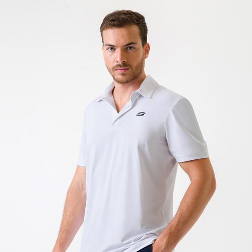  Skechers Stretch Erkek Beyaz Polo Tişört (S201243-100)