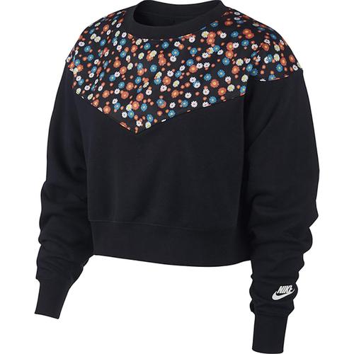  Nike Heritage Fleece Kadın Siyah Sweatshirt (CJ2469-010)