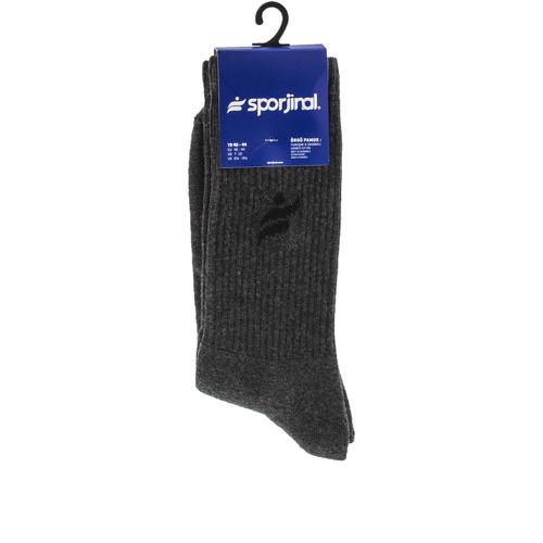  Sporjinal Cevreb Erkek Gri Boğazlı Çorap (2306)
