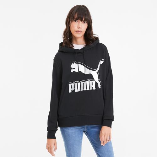  Puma Classics Logo Kadın Siyah Sweatshirt (595201-71)
