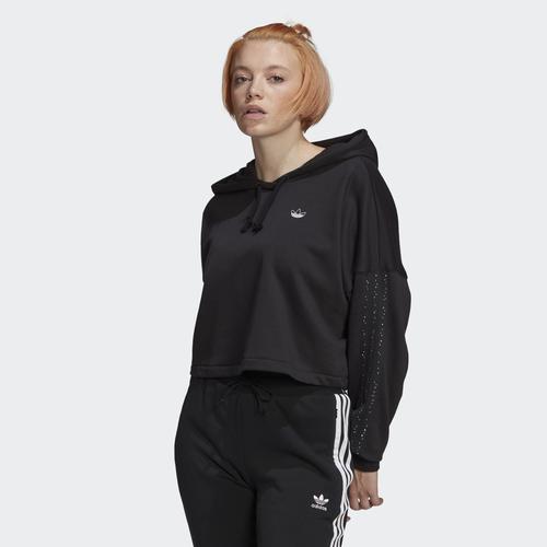  adidas Cropped Kadın Siyah Sweatshirt (GC6792)