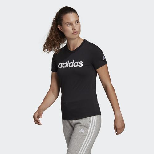  adidas Loungewear Essentials Slim Logo Kadın Siyah Tişört (GL0769)
