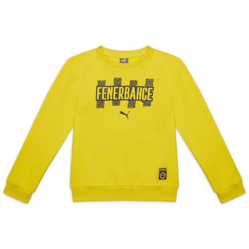  Puma Fenerbahçe Sk FutbolCore Çocuk Sarı Sweatshirt (767029-01)