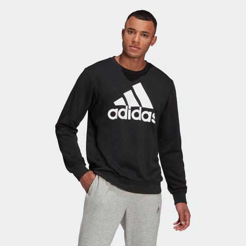  adidas Essentials Logo Erkek Siyah Sweatshirt (GK9076)