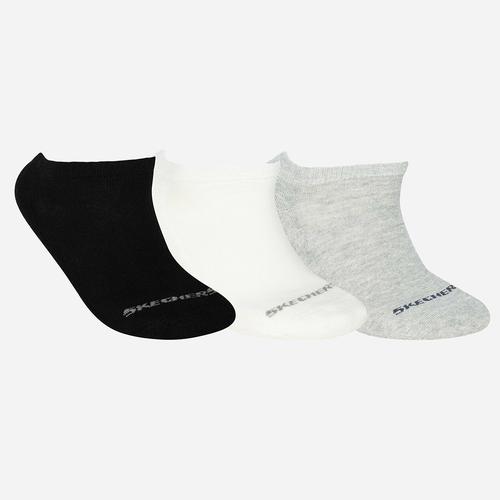  Skechers Padded Low Cut 3 Renk Çorap (S192137-900)