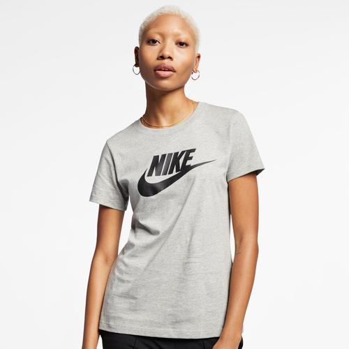  Nike Essential Icon Futura Kadın Gri Tişört (BV6169-063)