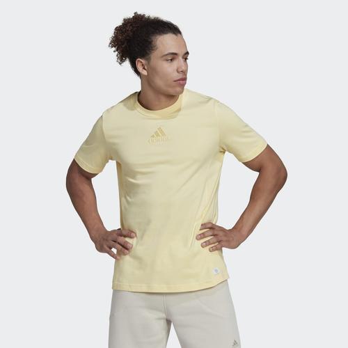  adidas Studio Lounge Erkek Sarı Tişört (HJ9807)