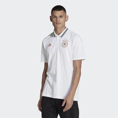  adidas Almanya DNA Erkek Beyaz Polo Tişört (HC1276)