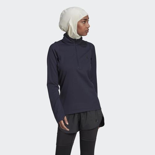  adidas Run Fast Kadın Lacivert Sweatshirt (HK9017)