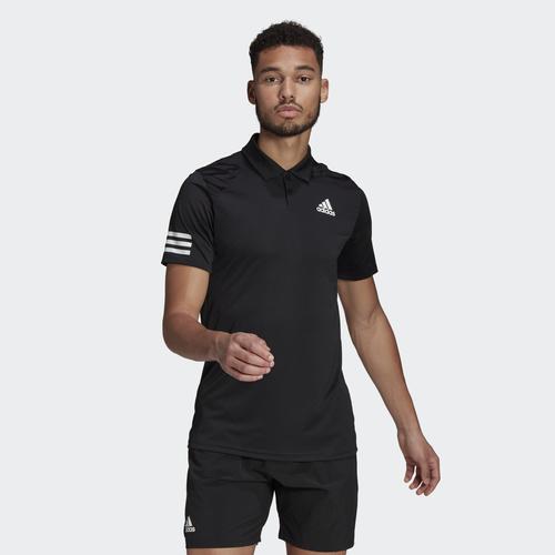 adidas Tennis Club 3-Stripes Erkek Siyah Polo Tişört (GL5421)